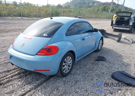 2015 Volkswagen Beetle 1.8T Fleet Edition из США, поврежденный, VIN 3VWF17AT7FM644560